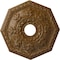 Ekena Millwork Nottingham Medallion (Canopies up to 4 5/8"), 18"OD x 3 1/2"ID x 1 1/2"P, Smokey Topaz Crackle CM18NTSTC - alternate 1